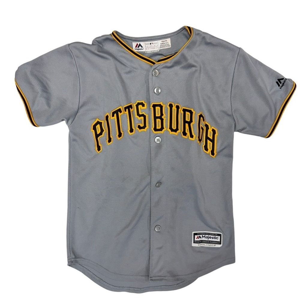 Josh Bell Pittsburgh Pirates MLB #55 Jersey Youth Size M Majestic